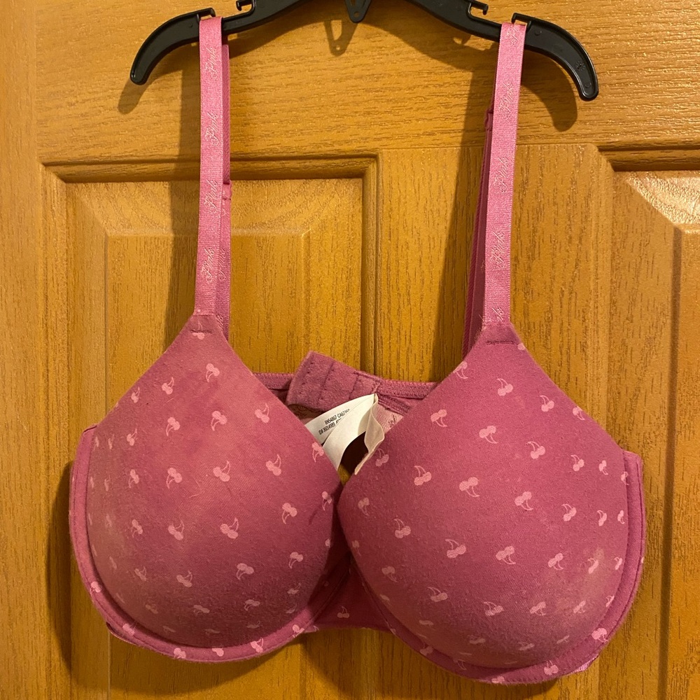 PINK Victoria's Secret cherry Print Bra - Pink